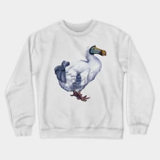 The extinct Dodo. Dodo illustration. Quirky, weird and fluffy. Have a piece of natural history. Unique gift. Crewneck Sweatshirt